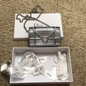 Christian Dior Mini Sliver Diorama Crossbody bag